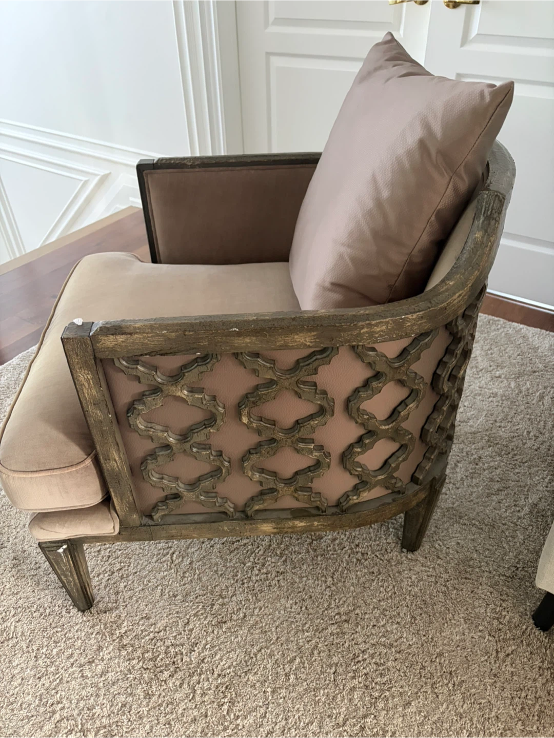 Accent Chair with Decorative Back - photo 4