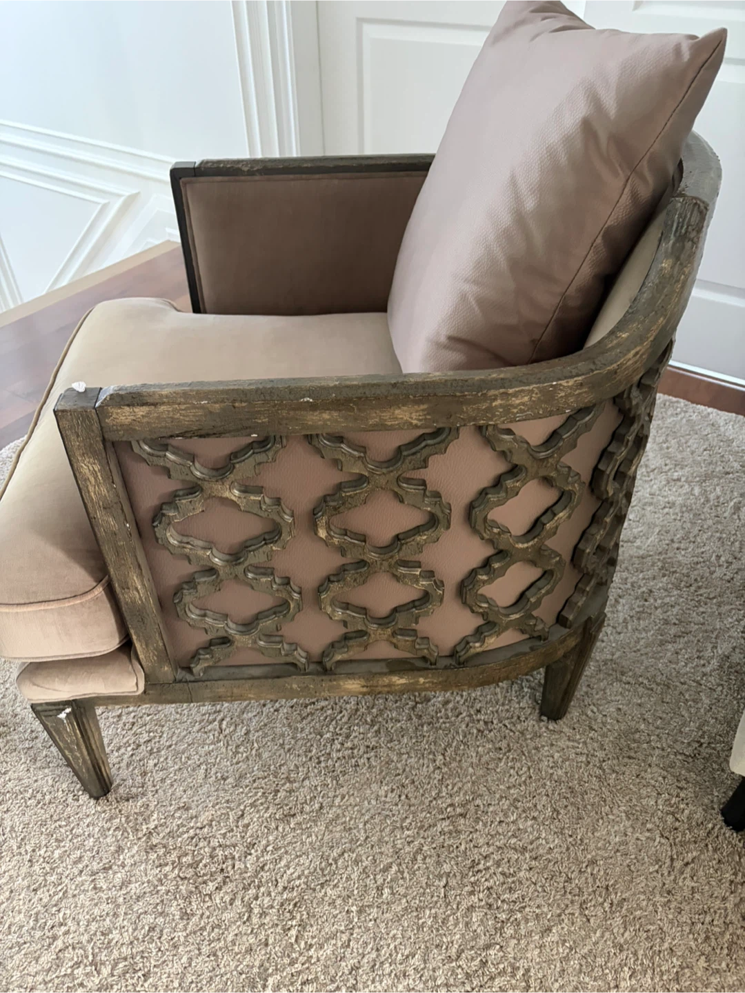 Accent Chair with Decorative Back - photo 5