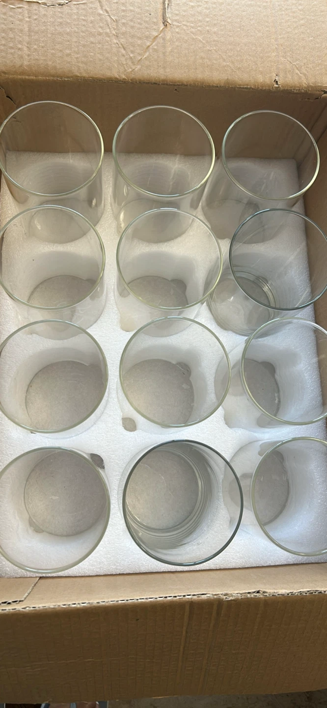 21 Glass Cylinder Vases | 7 Inches Tall