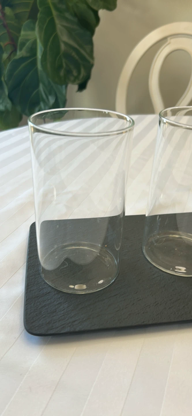 21 Glass Cylinder Vases | 7 Inches Tall - photo 3