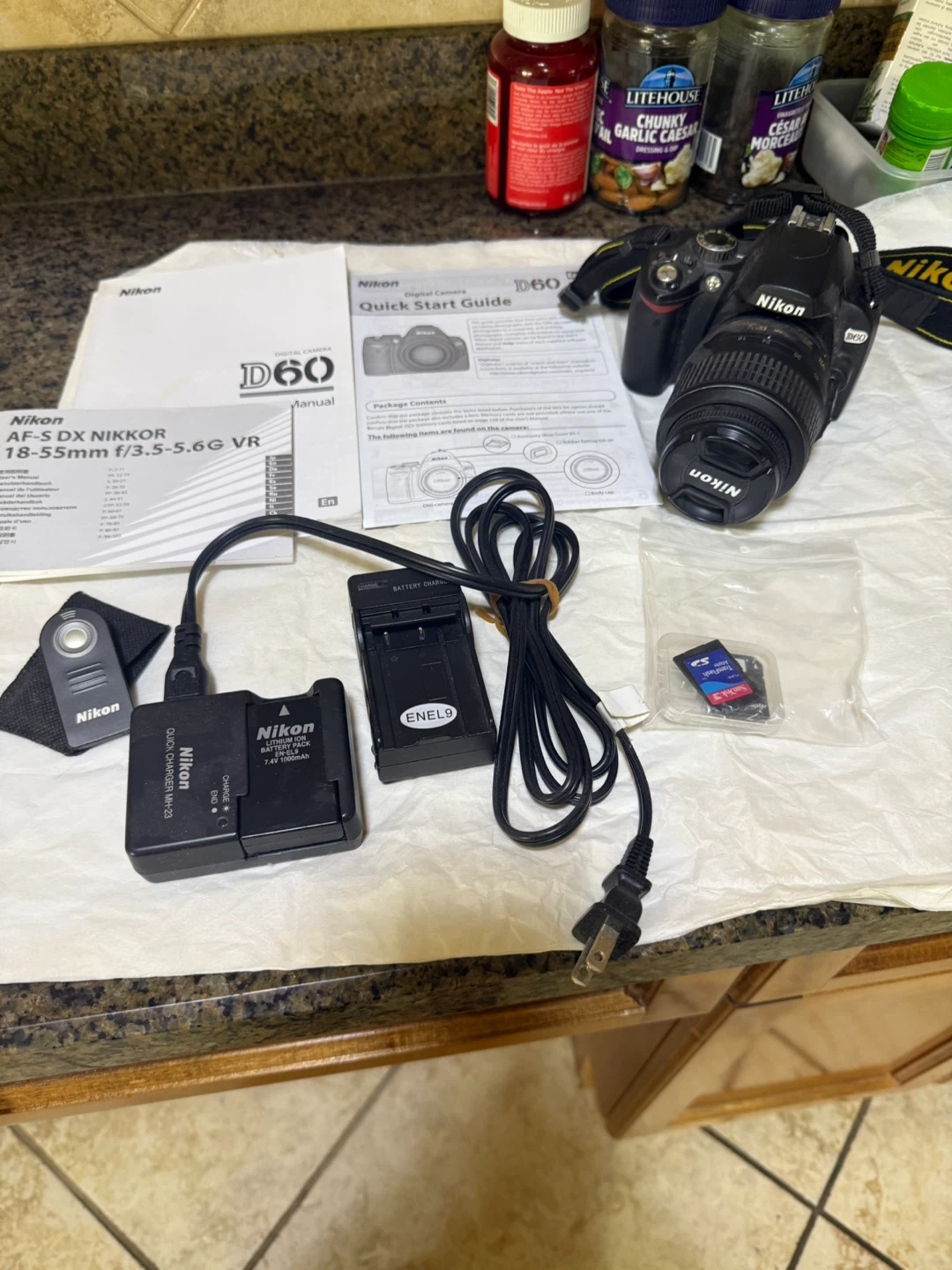 Nikon D60 DSLR Camera with 18-55mm Lens and Accessories - photo 2