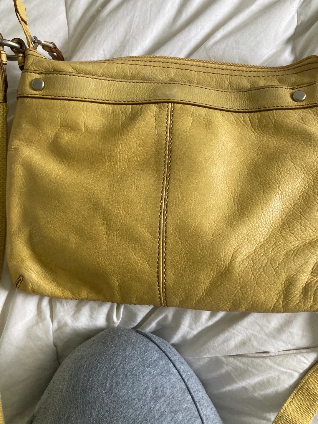 Fossil Yellow Leather Crossbody Bag - photo 3