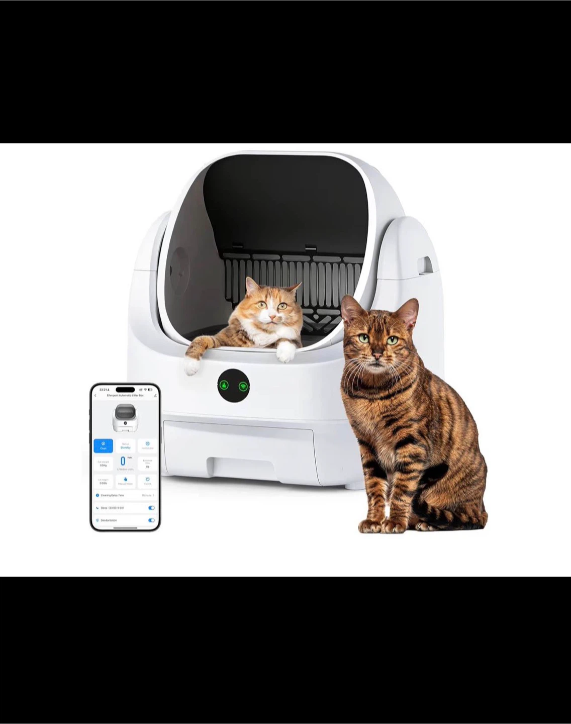 Automatic Self-Cleaning Cat Litter Box open top