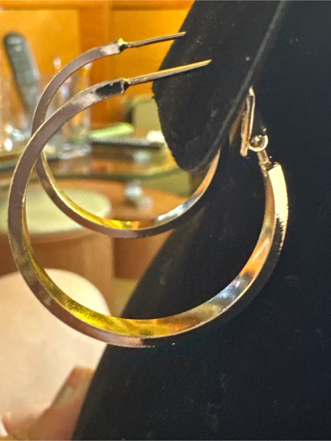 14k Gold laminated Hoop Earrings - photo 2