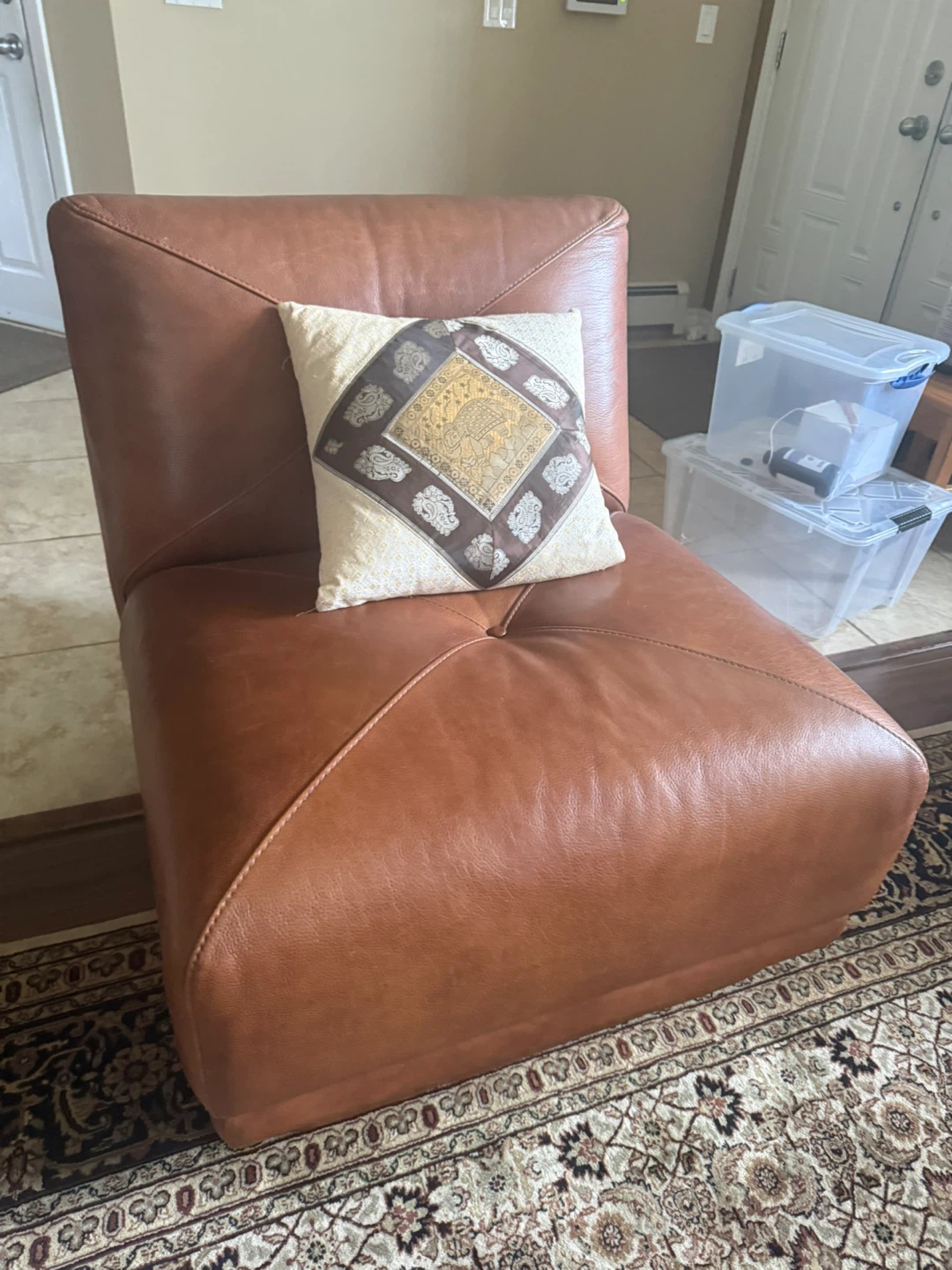 Brown Leather Sofa and Loveseat - photo 2