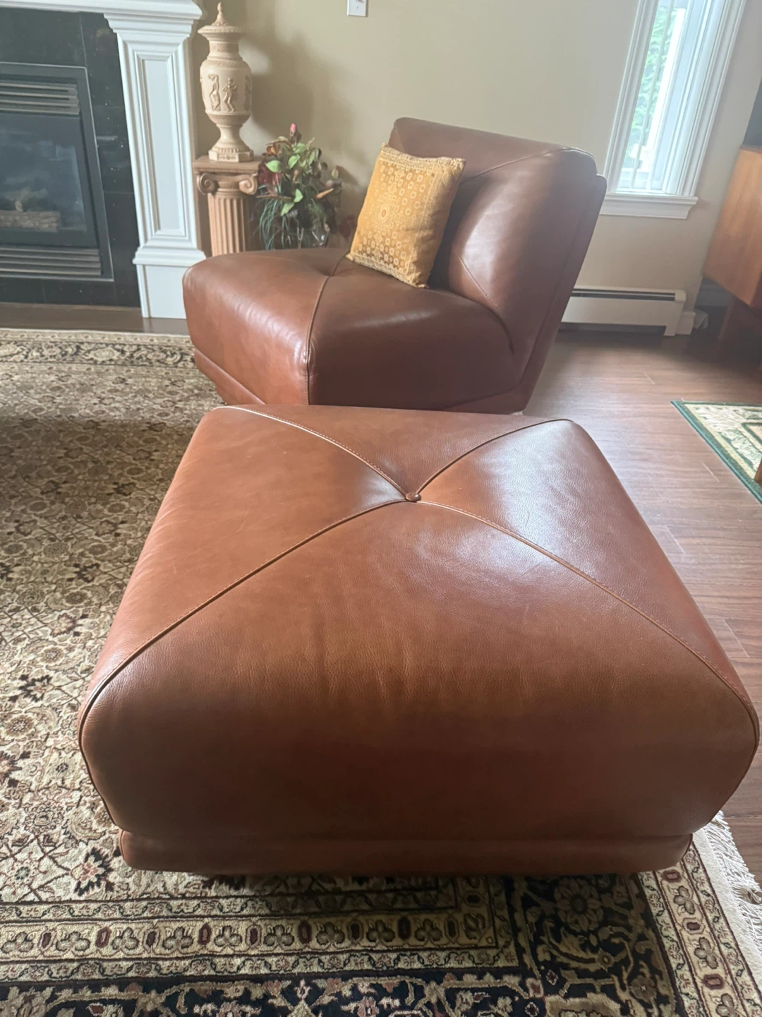 Brown Leather Sofa and Loveseat - photo 3