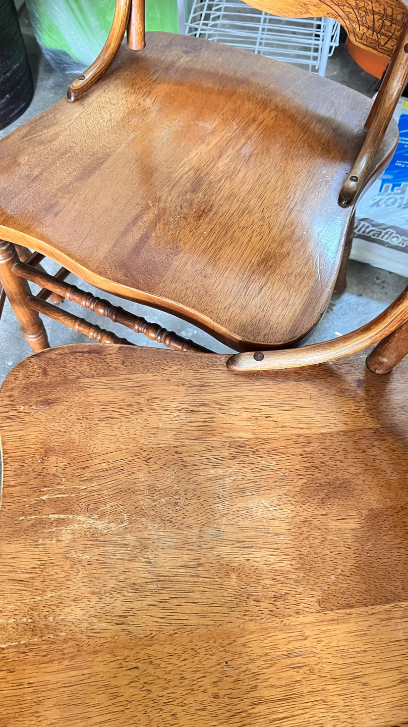 Antique Wooden Dining Chairs (Set of 3) - photo 3