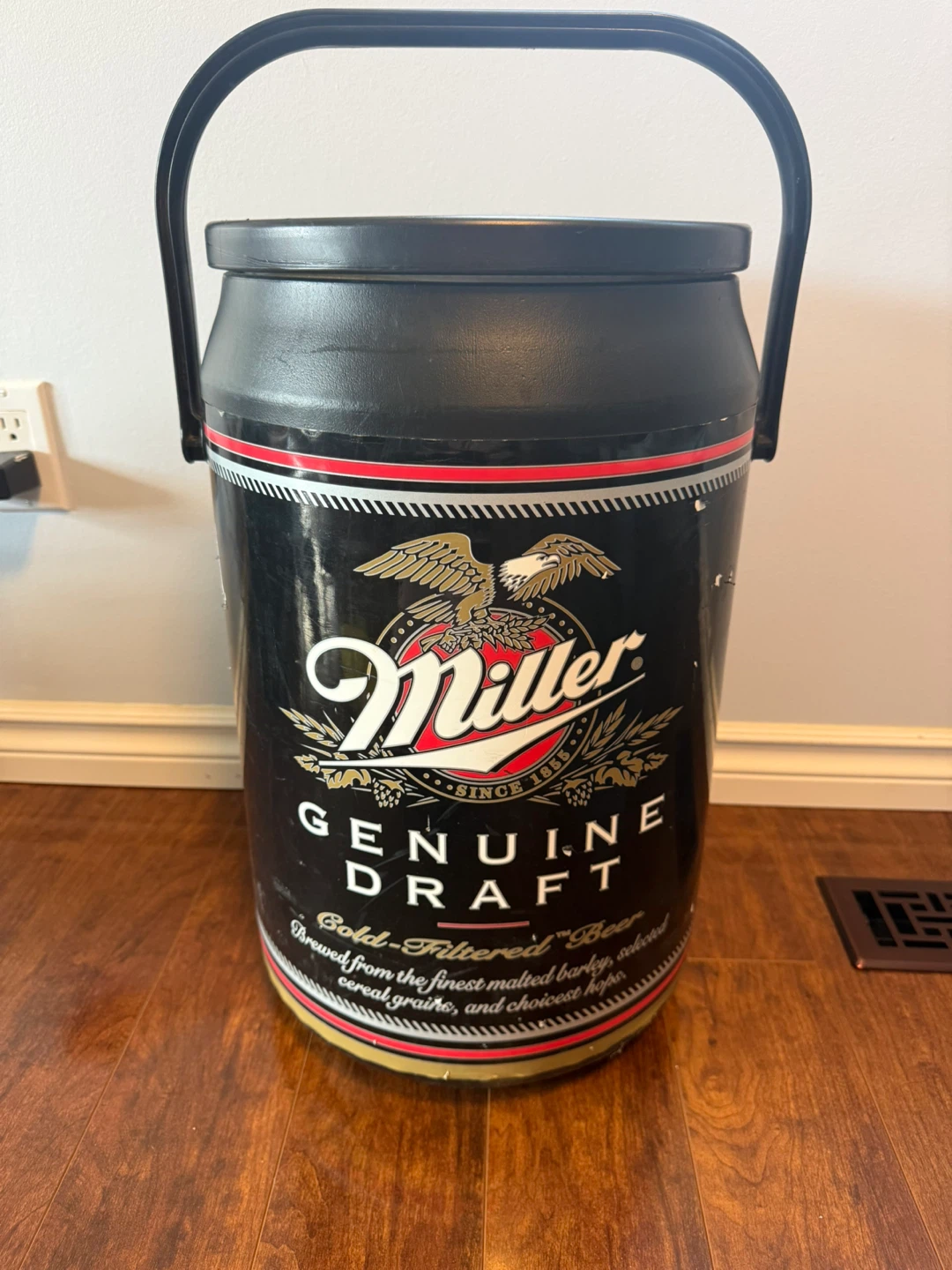 Vintage Miller Genuine Draft Insulated Beer Cooler Ice Bucket - photo 2