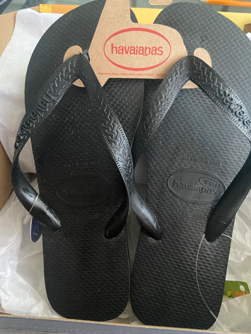Havaianas Top Flip Flops Black Size 7/8