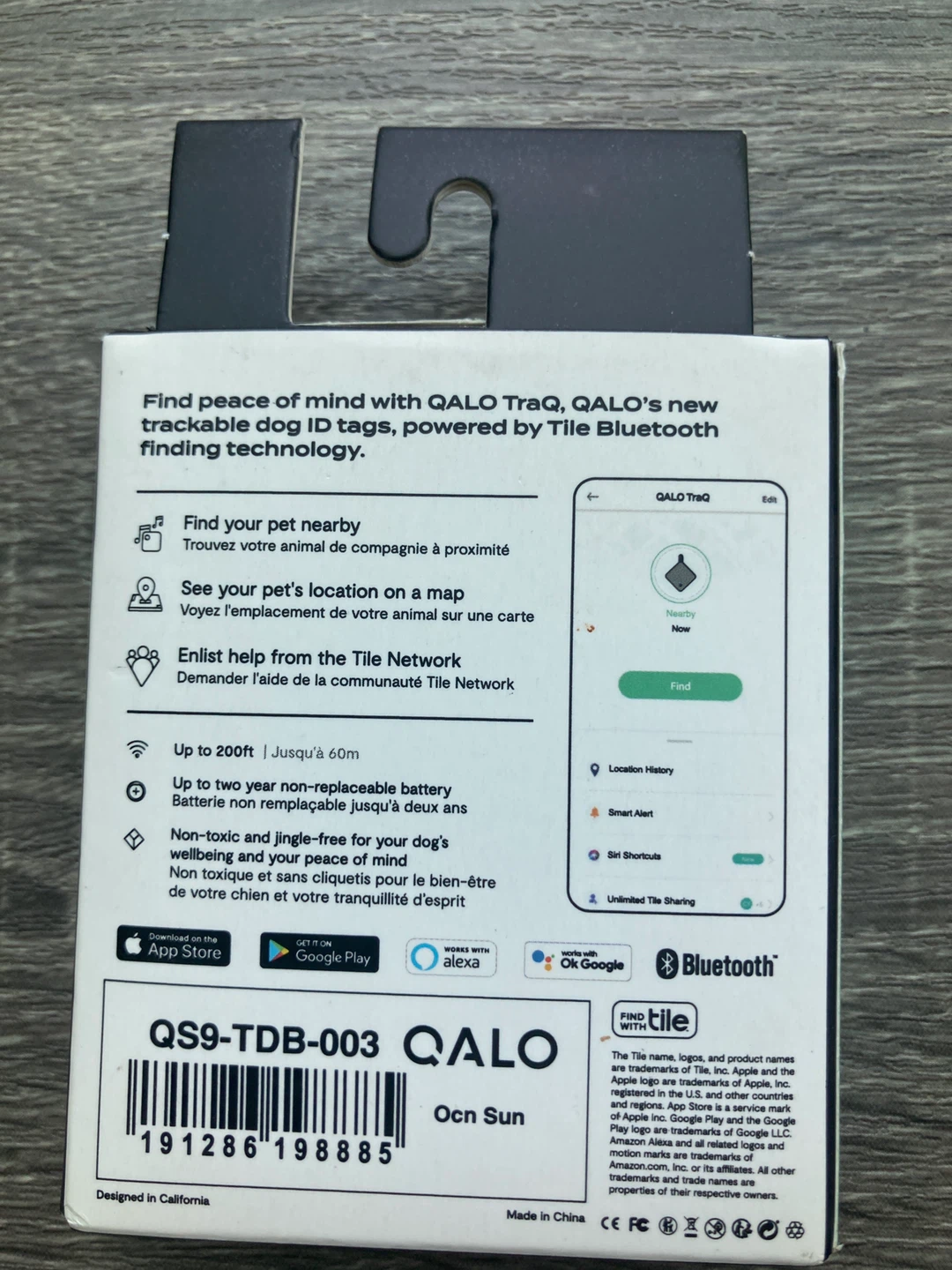 Qalo Traq Trackable Dog ID Tag Powered by Tile - photo 2