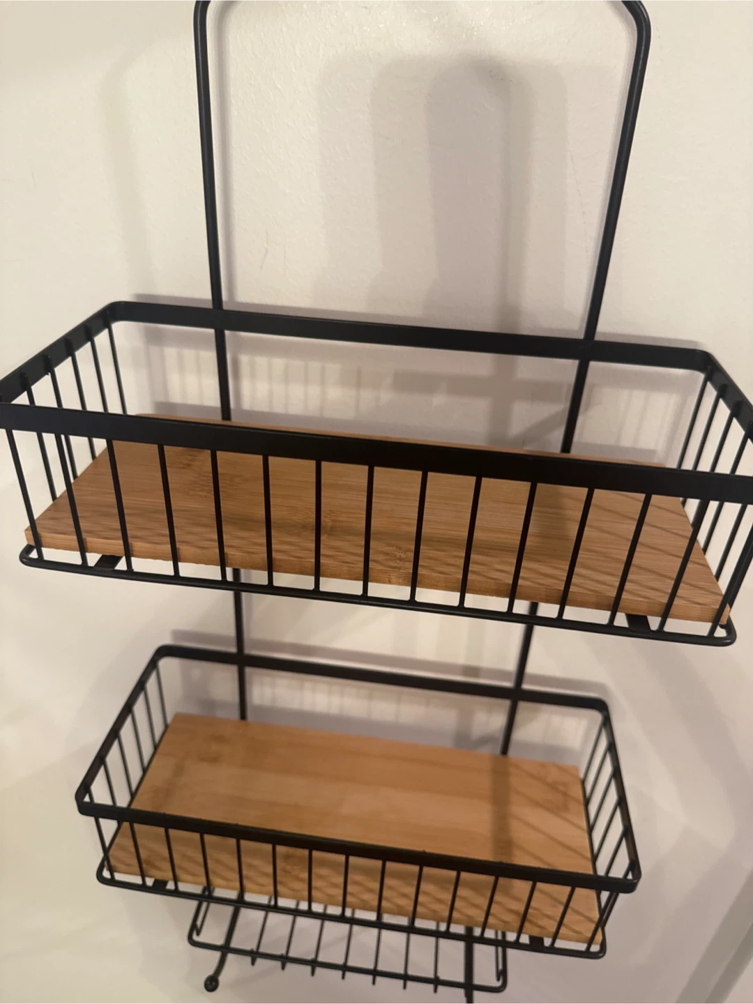 2-Tier Hanging Shelf with Hooks - photo 2
