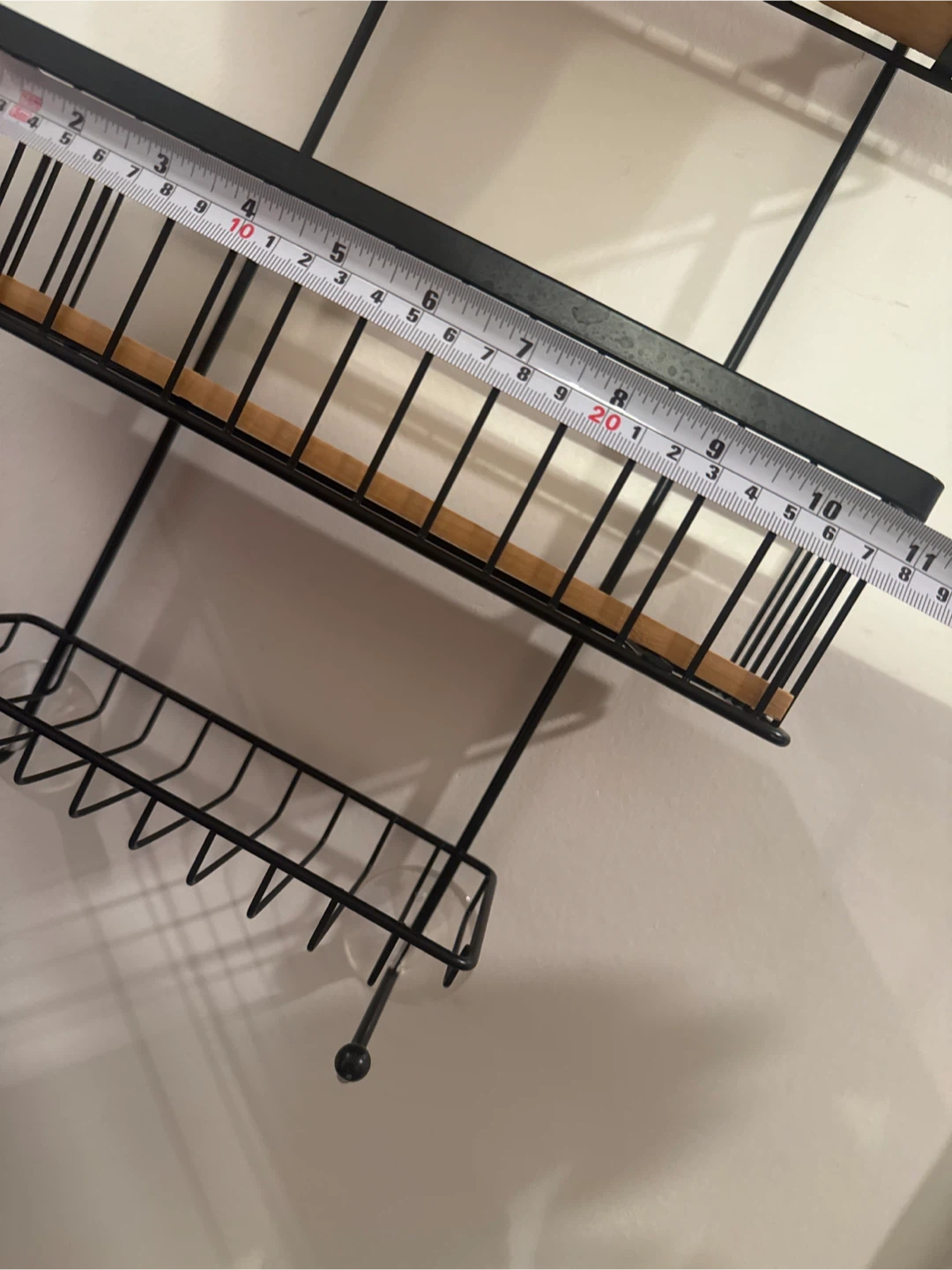 2-Tier Hanging Shelf with Hooks - photo 5