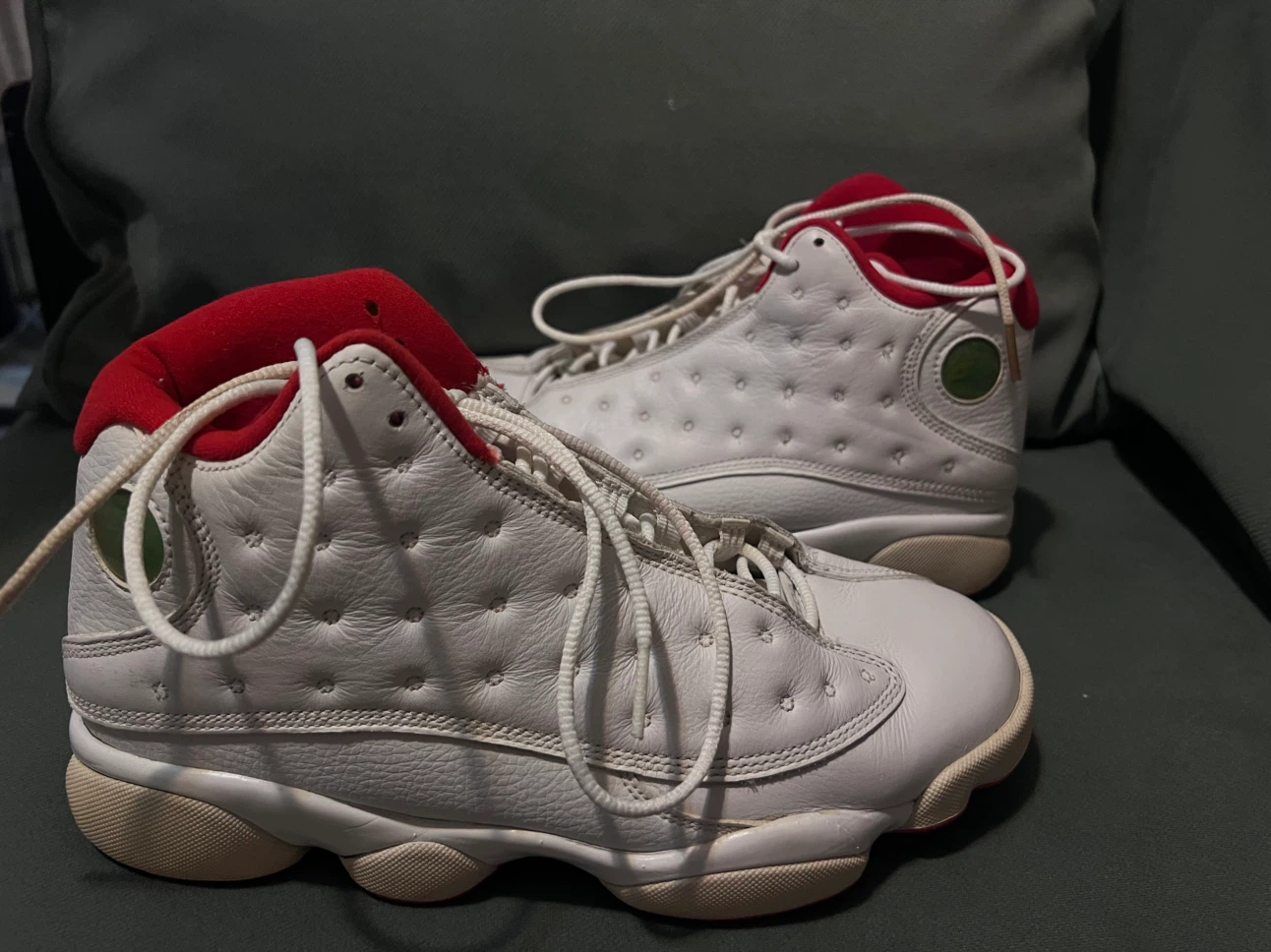Jordan 13 Retro White Red TD Shoes - photo 2