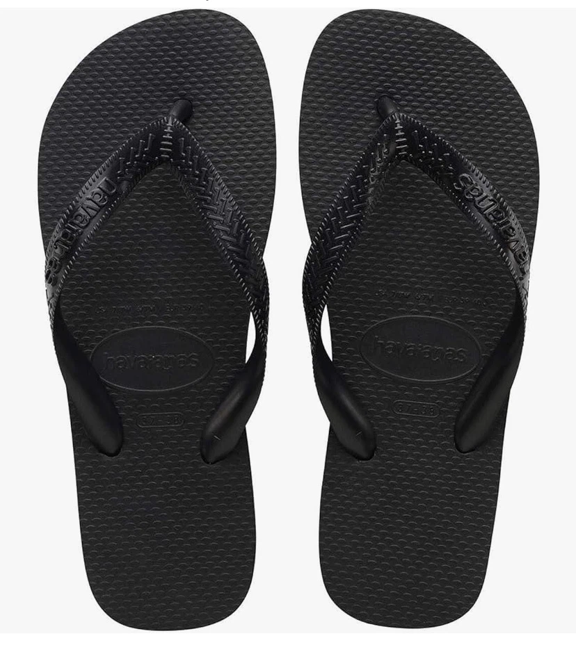 Havaianas Top Flip Flops Black Size 7/8 - photo 2