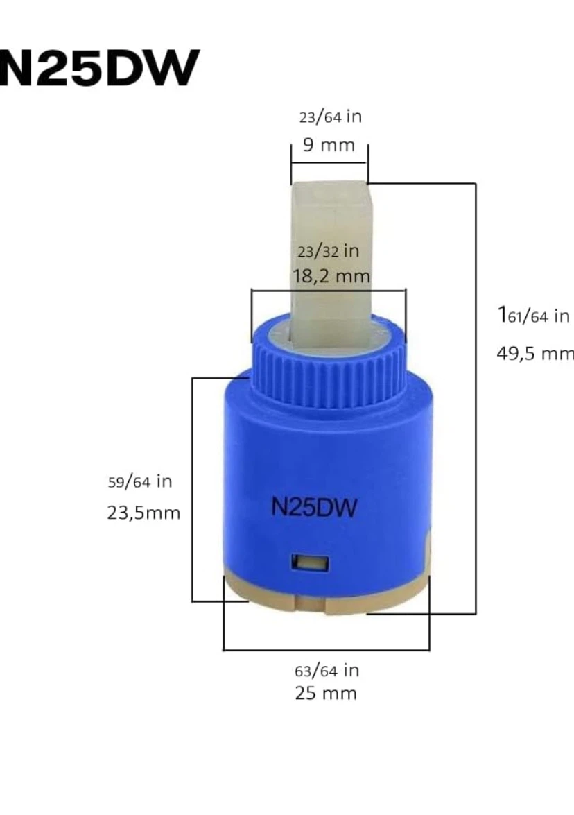 Faucet Cartridge N25DW Replacement Part - photo 5