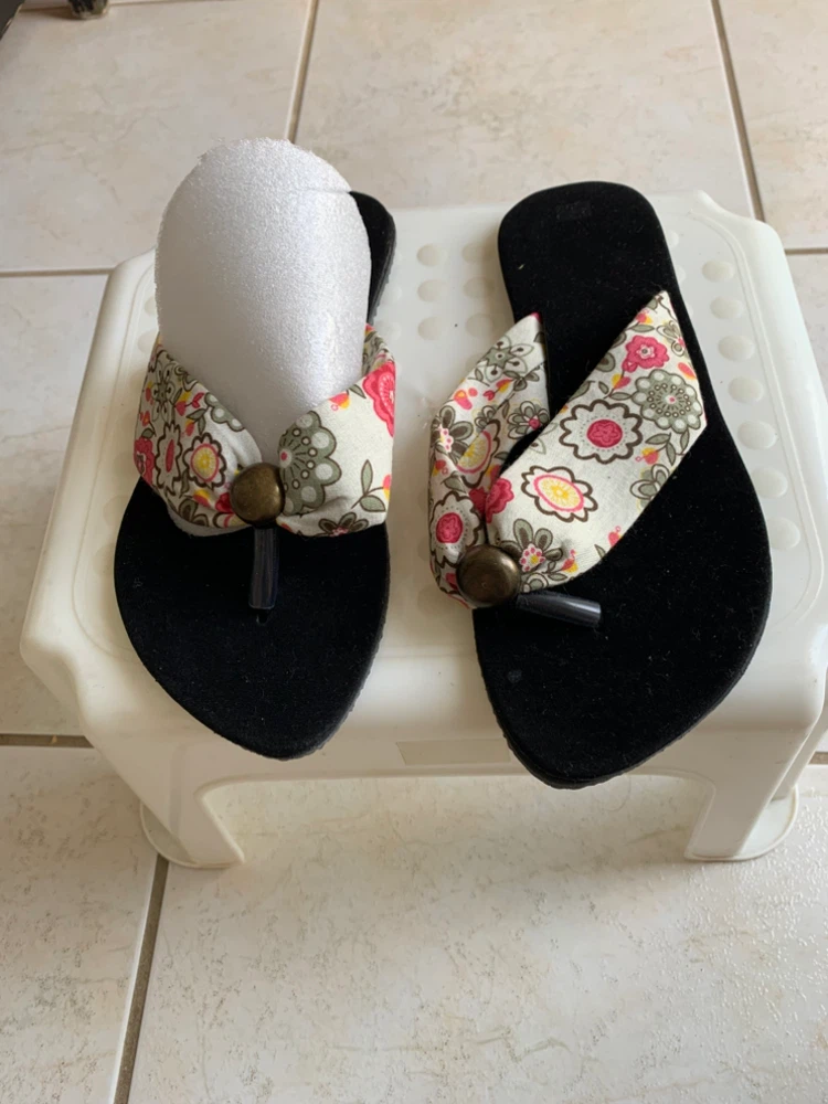 Floral Flip Flops