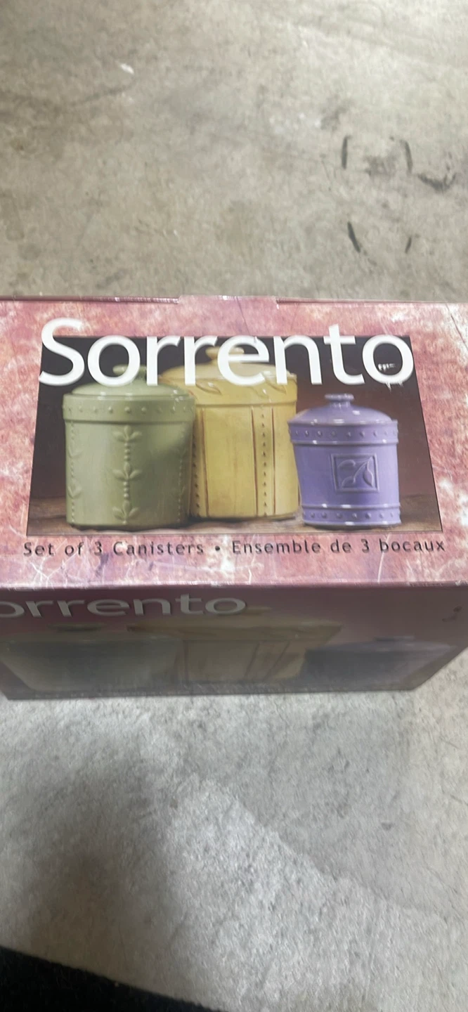 Sorrento Set of 3 Canisters