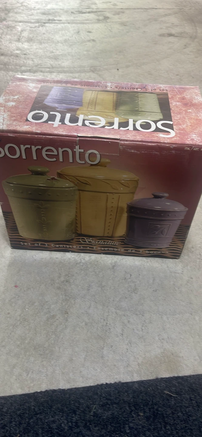 Sorrento Set of 3 Canisters - photo 3