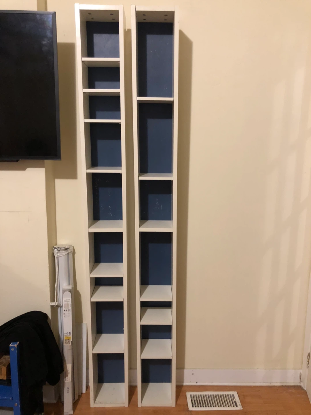 IKEA Tall White Bookcases