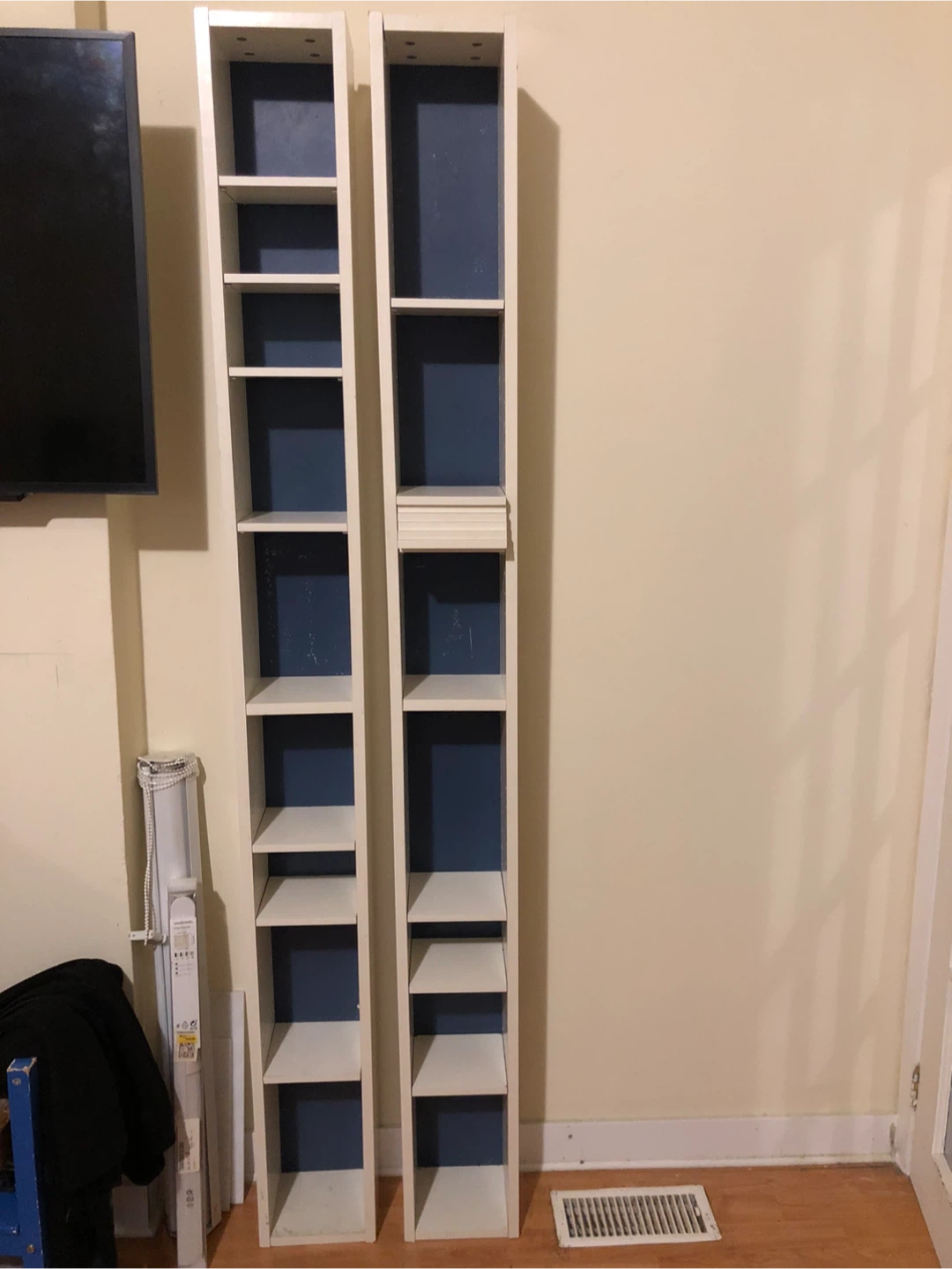 IKEA Tall White Bookcases - photo 2