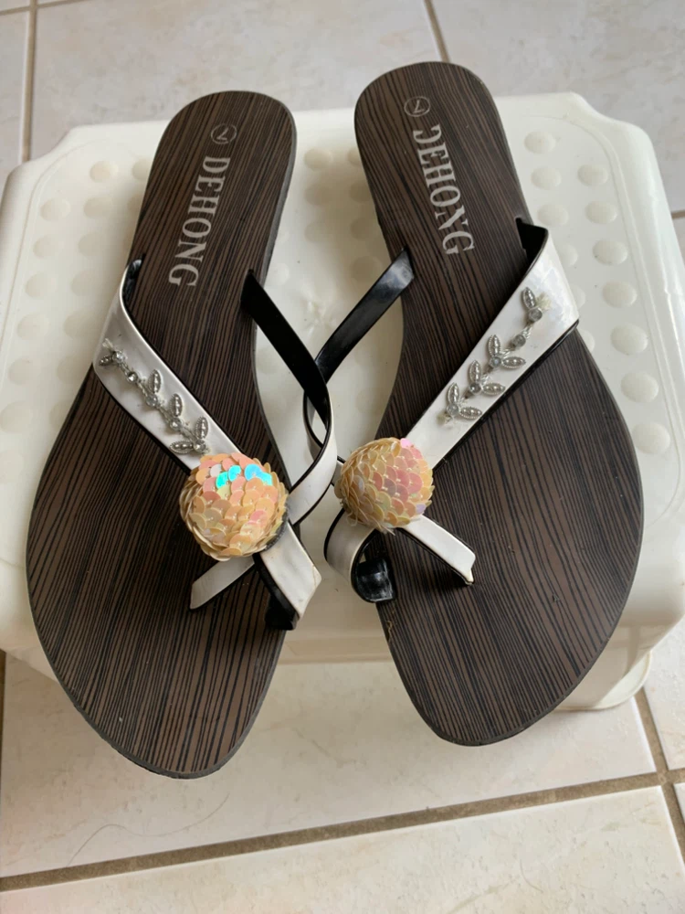 DEHONG Women's Thong Sandals