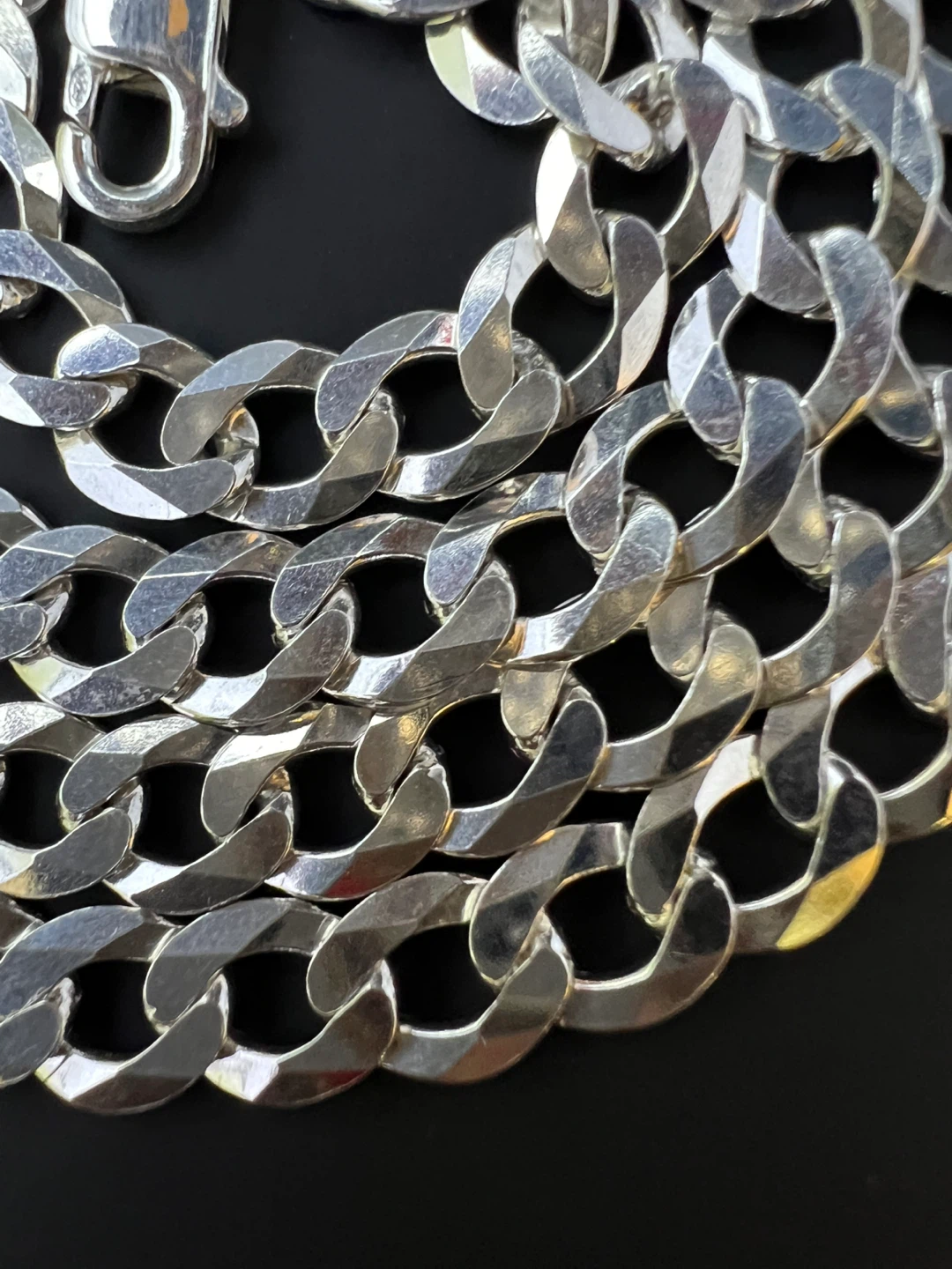 New 925 Sterling Silver Italy Curb Chain - photo 2
