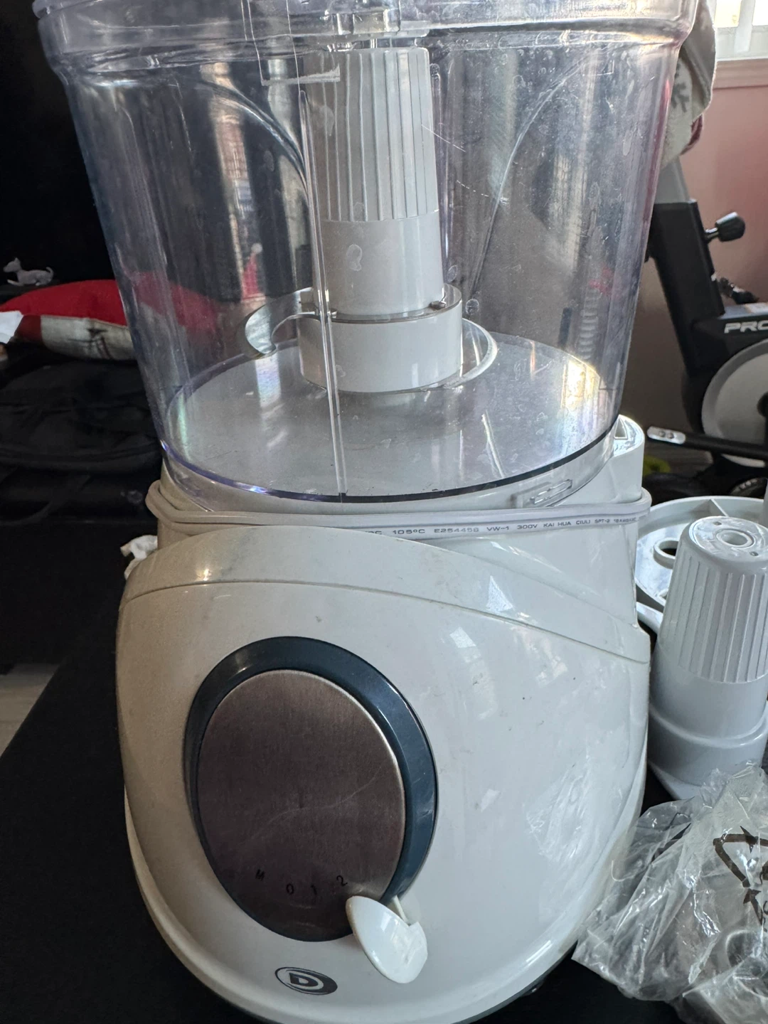 D | Food Processor with Attachments