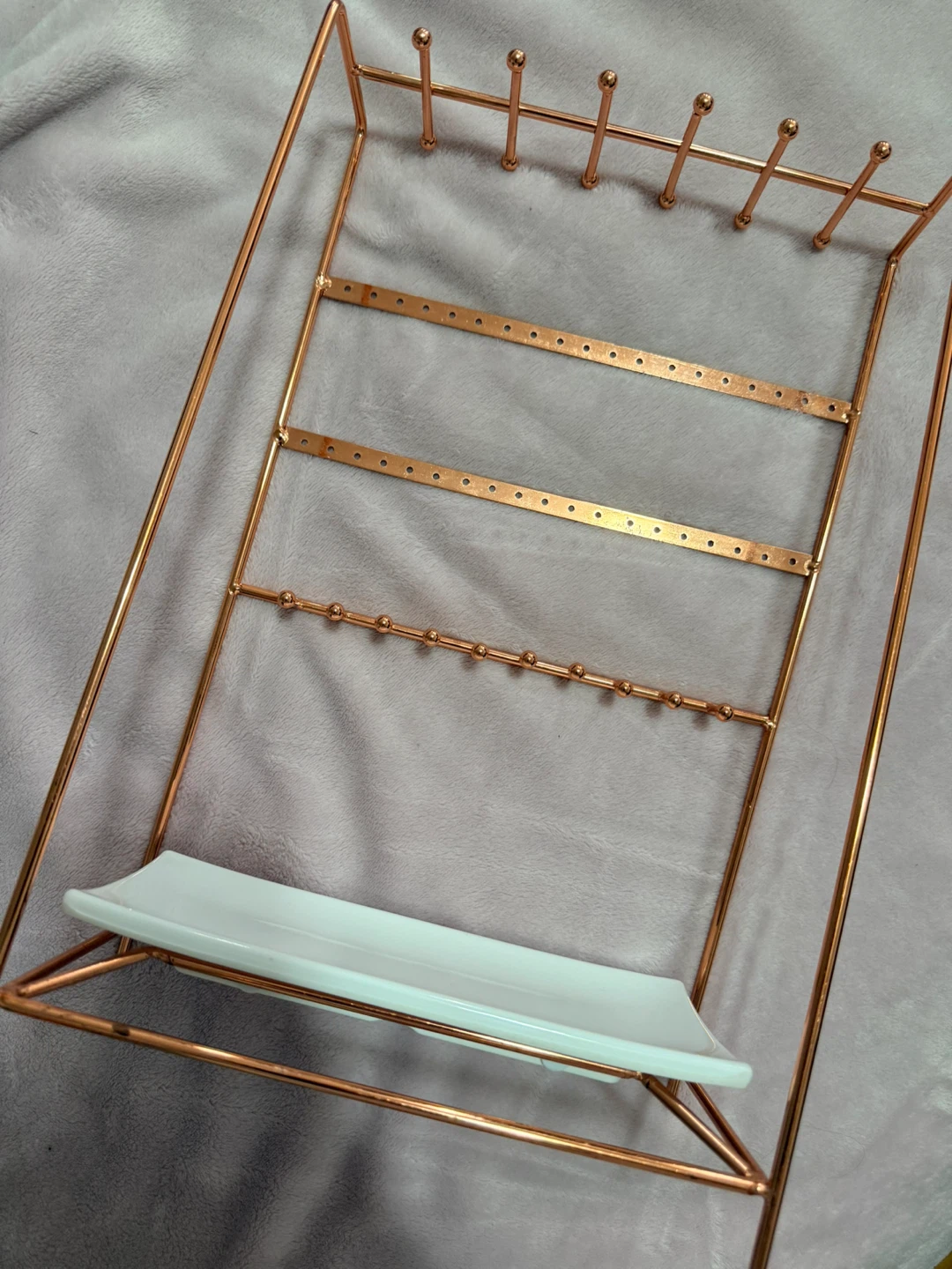 Copper Tone Jewellery Stand with Tray - photo 2