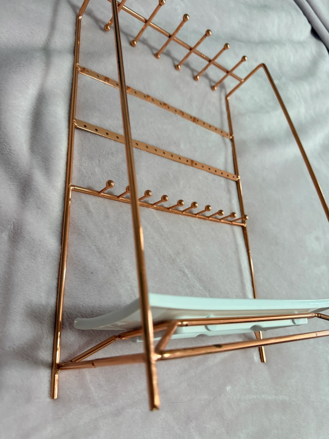 Copper Tone Jewellery Stand with Tray - photo 3