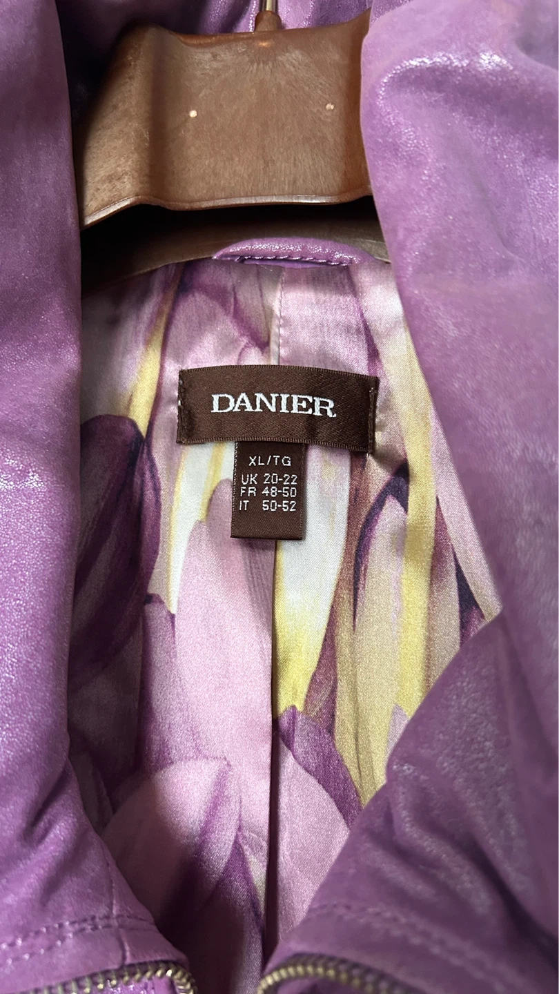 DANIEL Purple Leather Jacket - photo 2