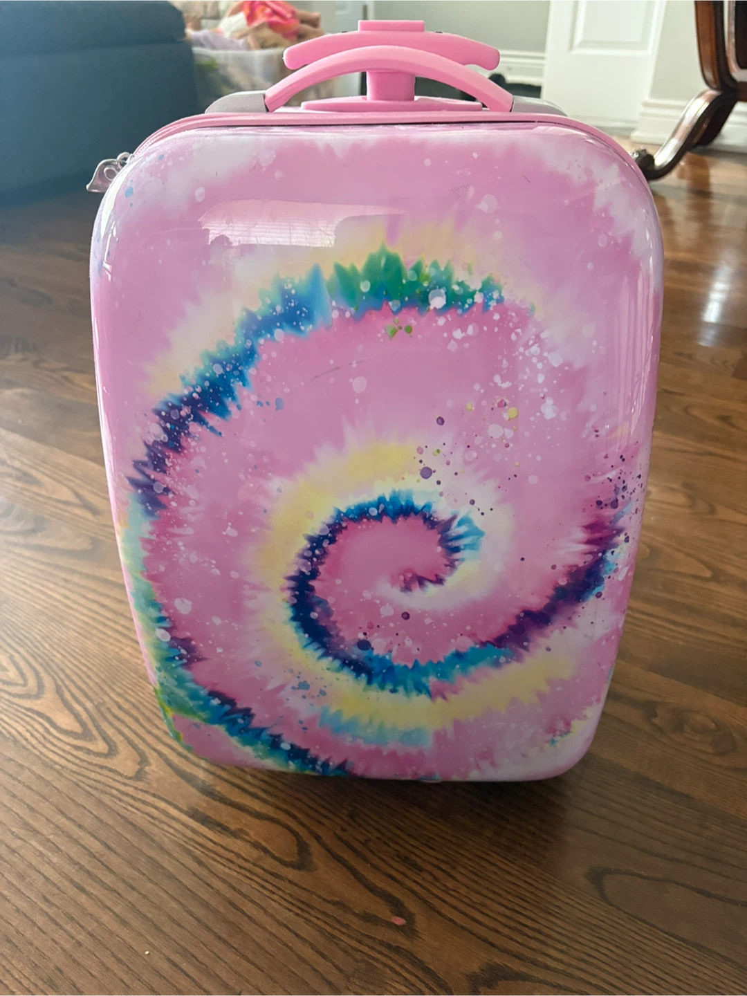 Kids Pink Tie-Dye Suitcase