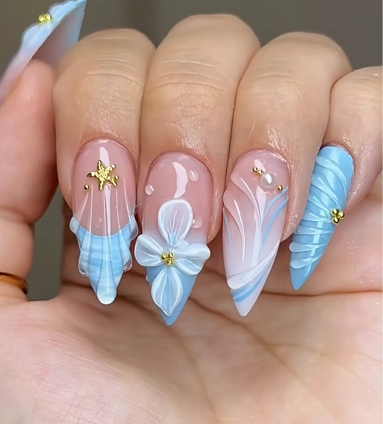Hand made press on nails for $33