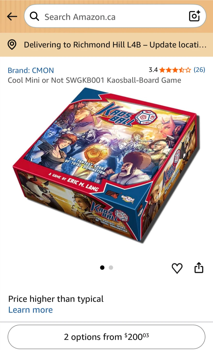 CMON Kaosball Bundle (with KS Promo) Board Game - New in Shrink