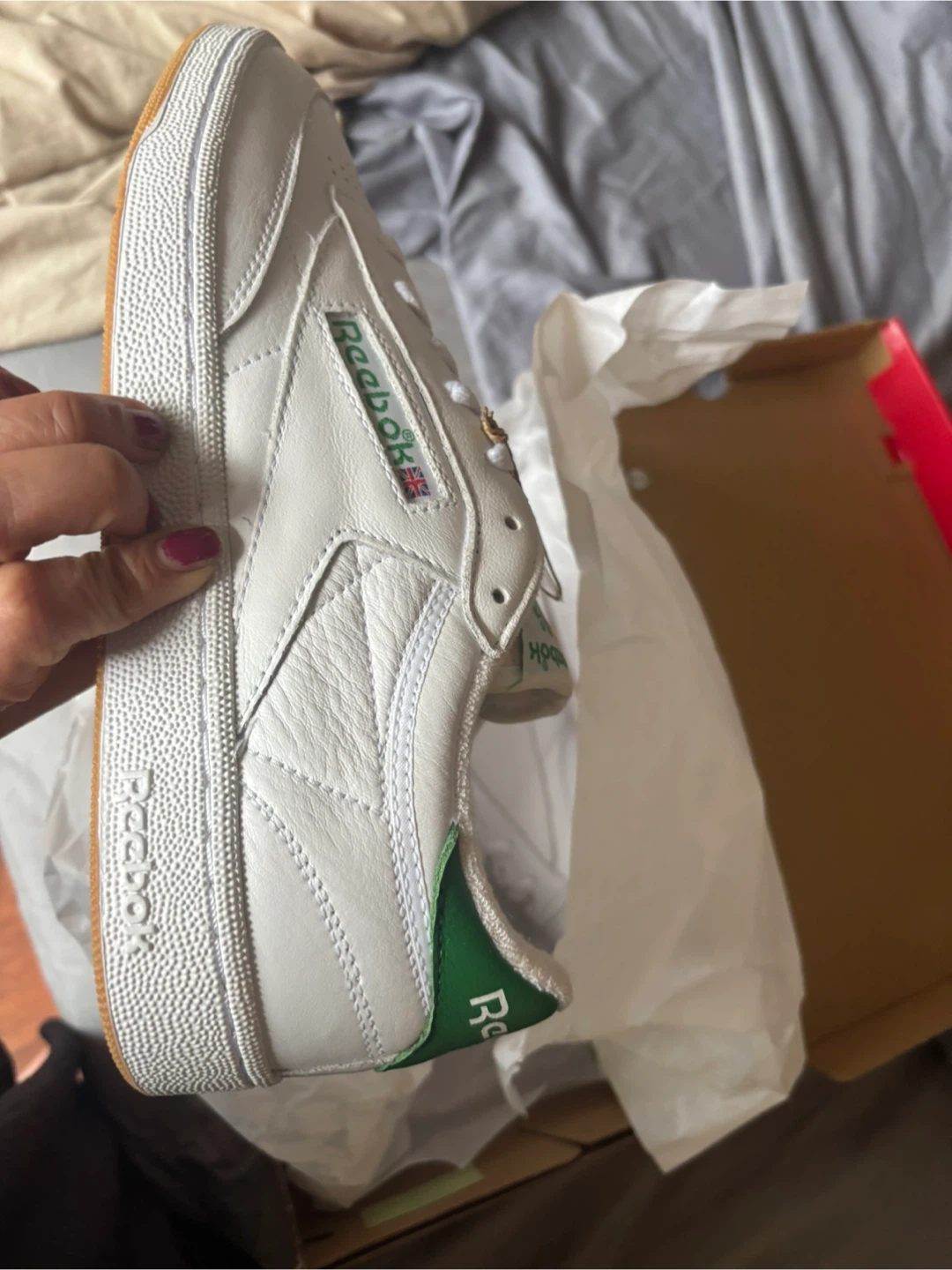 Reebok Club C 85 Vintage White/Green/Gum Sneakers - photo 2