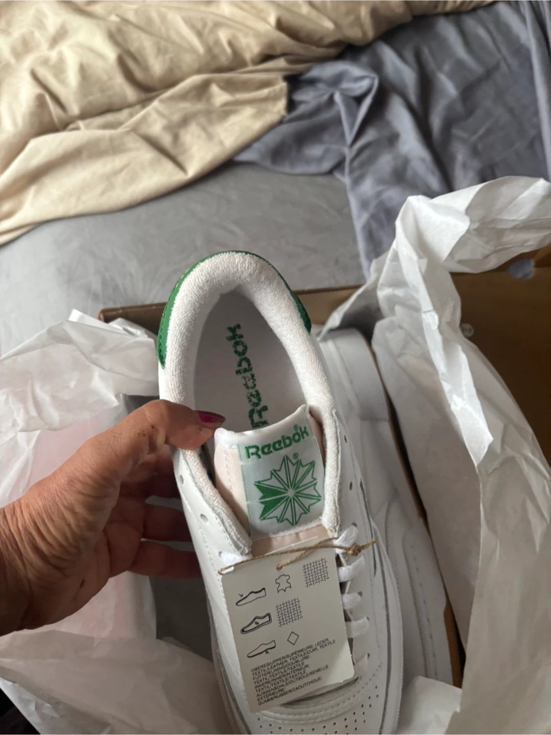 Reebok Club C 85 Vintage White/Green/Gum Sneakers - photo 4