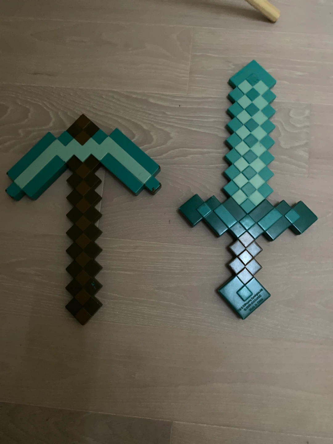 Minecraft Pickaxe and Sword Toy Set