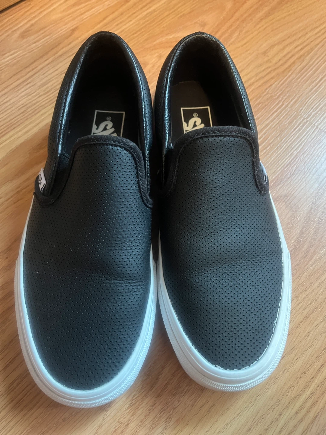 Vans Black Perforated Slip-On Shoes - photo 2
