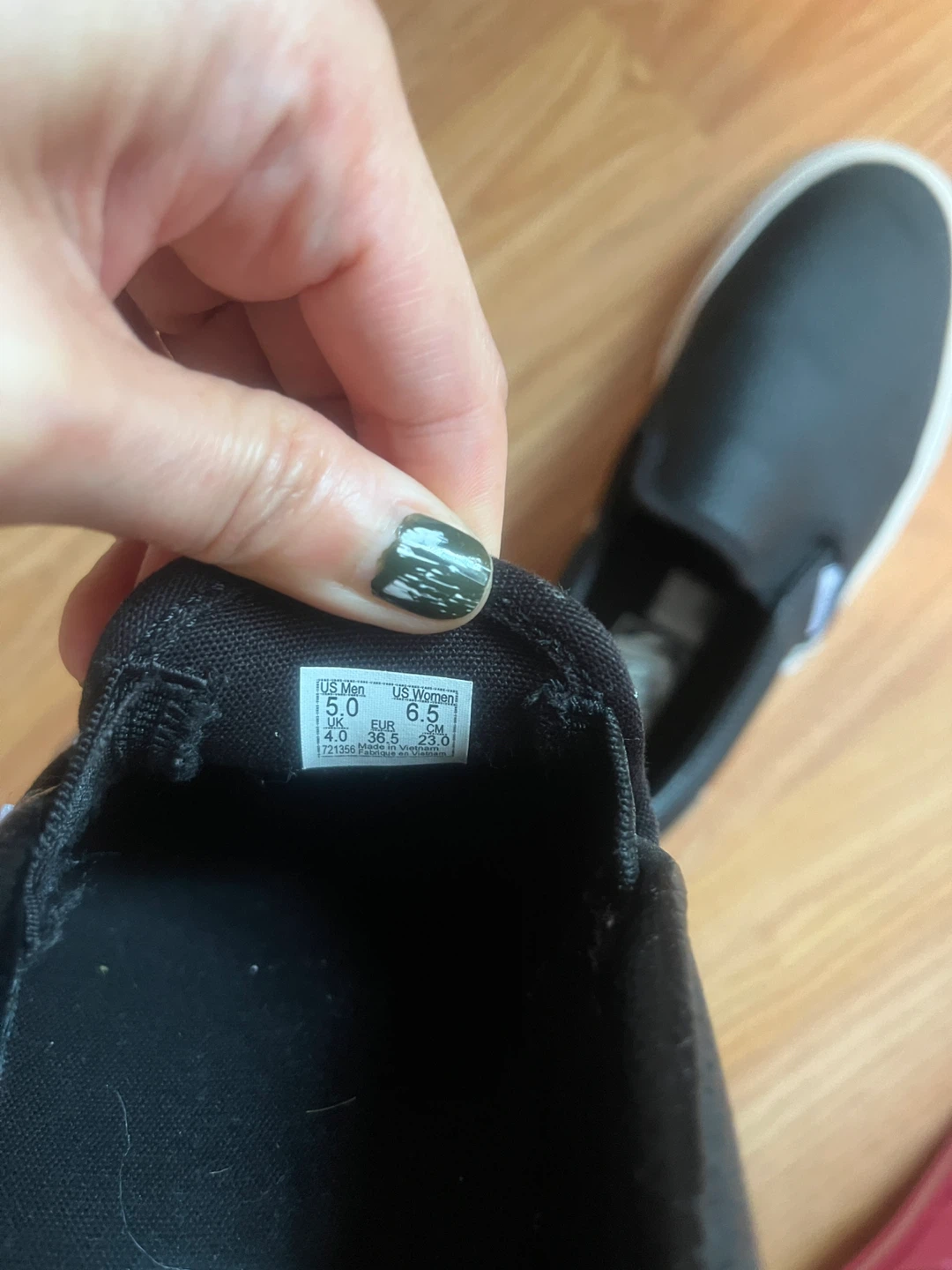 Vans Black Perforated Slip-On Shoes - photo 4