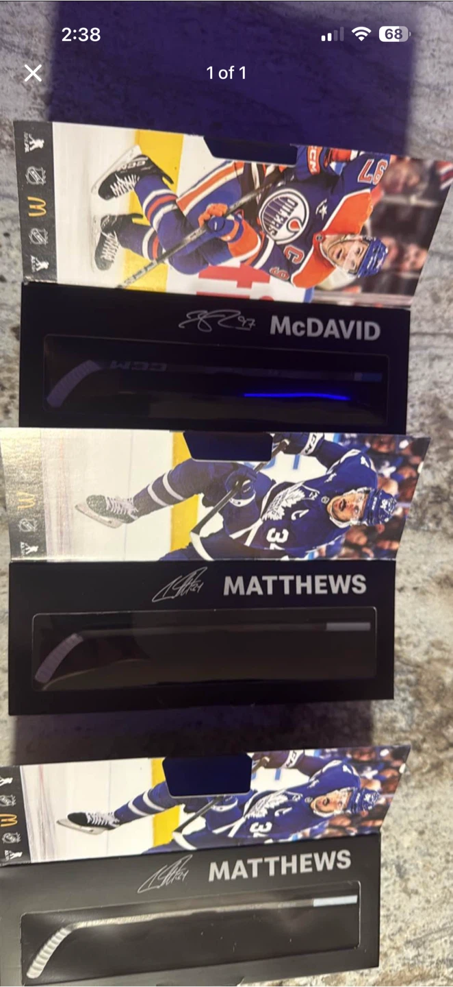 McDonald’s hockey sticks