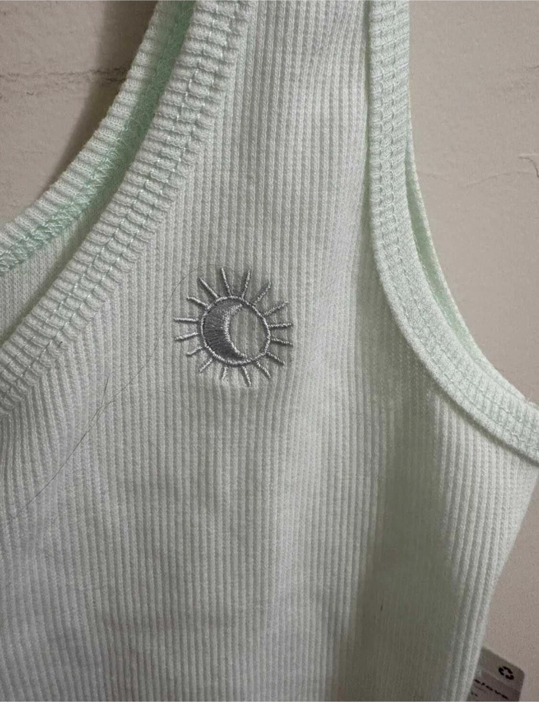 Ardene Ribbed Tank Top - Mint Green - Size S/P - photo 2