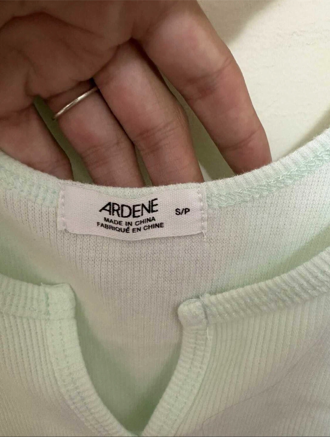 Ardene Ribbed Tank Top - Mint Green - Size S/P - photo 3