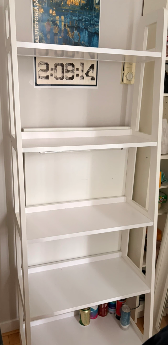 White ladder shelf