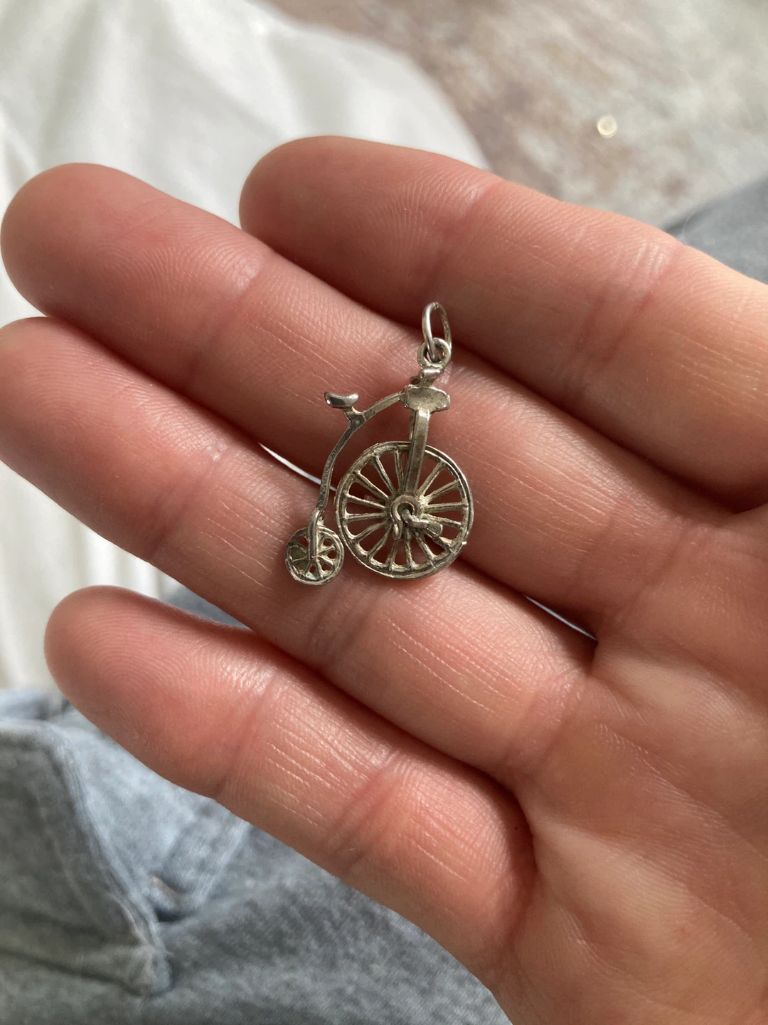 Sterling Silver Penny Farthing Bicycle Charm