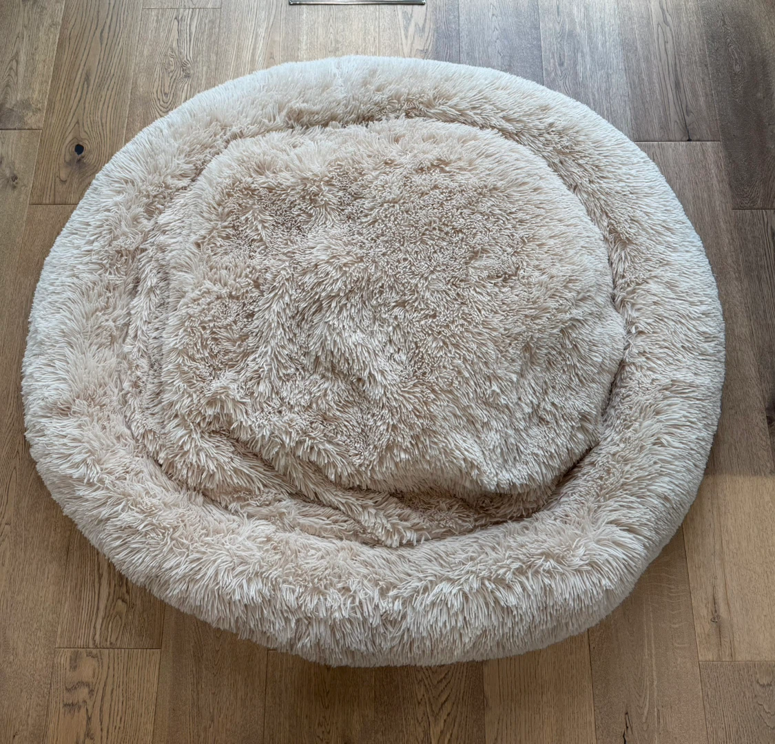 Fluffy Round Anti-Anxiety Pet Bed