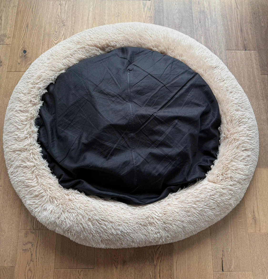 Fluffy Round Anti-Anxiety Pet Bed - photo 2