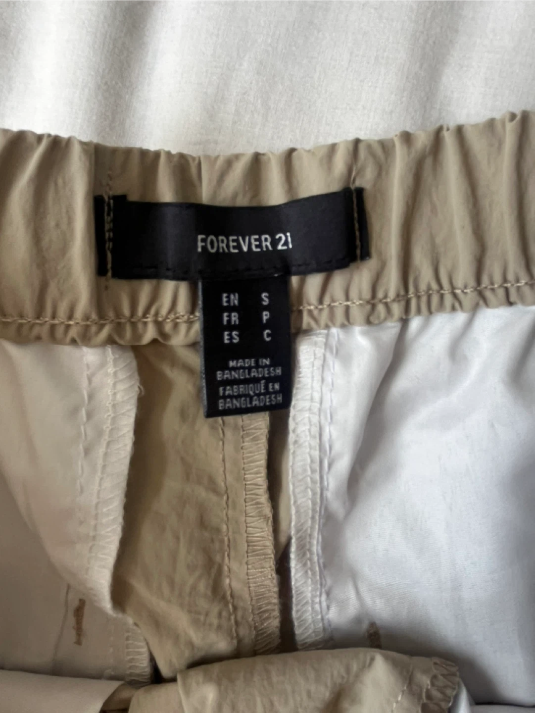 Forever 21 Cargo Pants - Khaki, Size S - photo 3