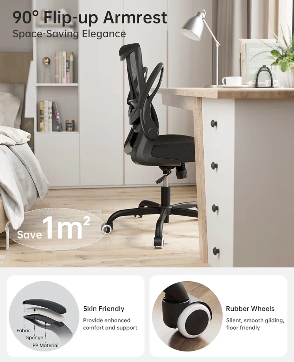 Ergonomic Mesh Office Chair with Lumbar Support - photo 3