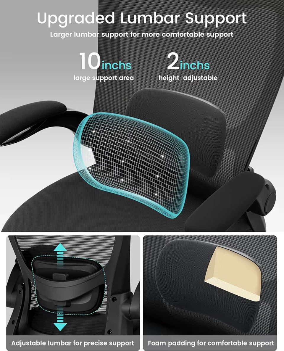 Ergonomic Mesh Office Chair with Lumbar Support - photo 4