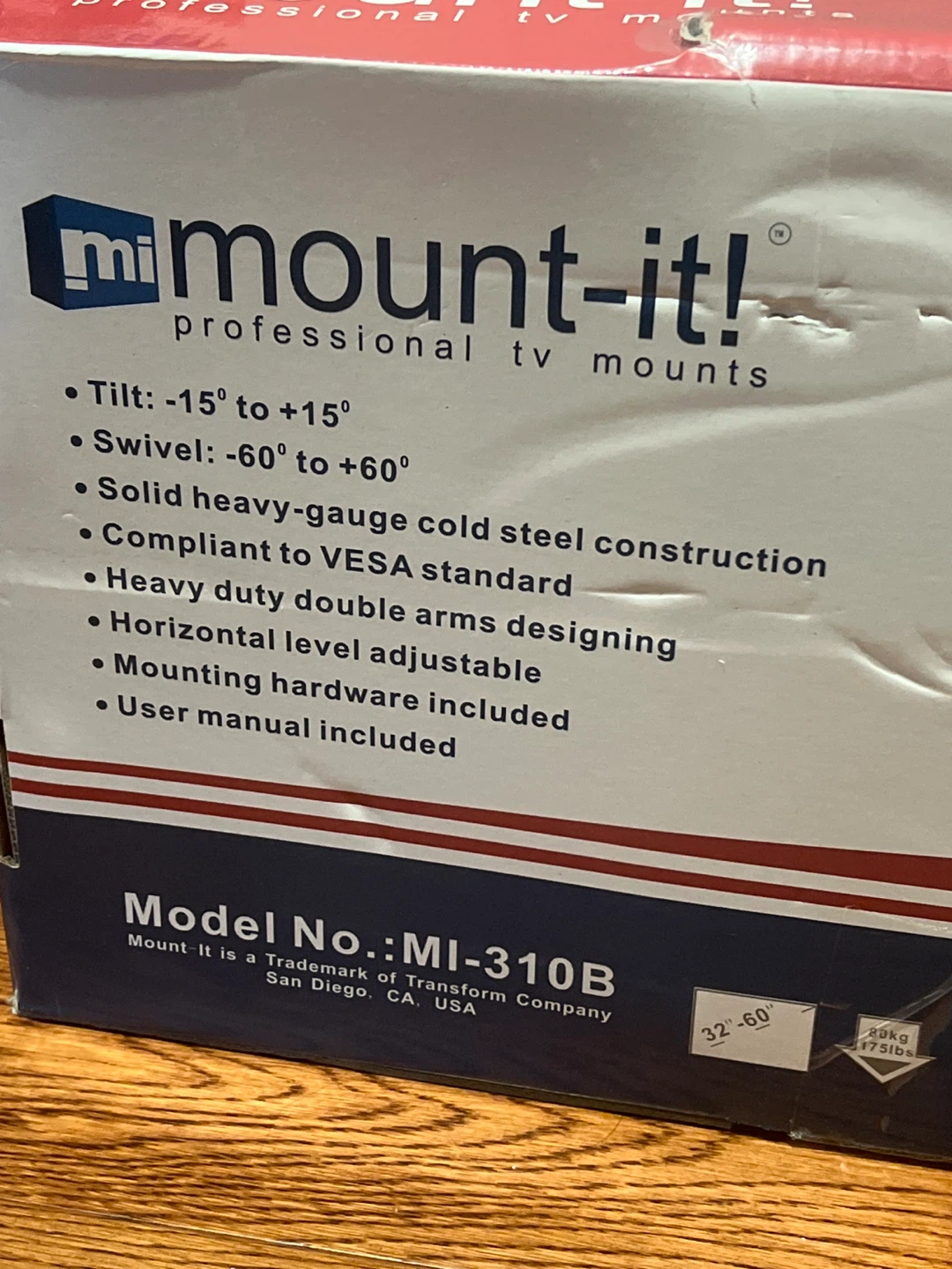 Mount-It! Universal Plasma/LCD Articulating Wall Mount MI-310B - photo 3