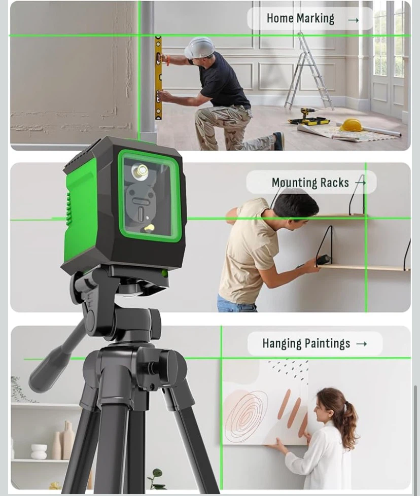 New 360° Self Leveling Laser Level with 50” Tripod - photo 5